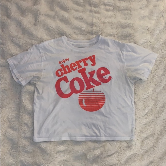 “Enjoy Cherry Coke” slogan crop top - Picture 1 of 2